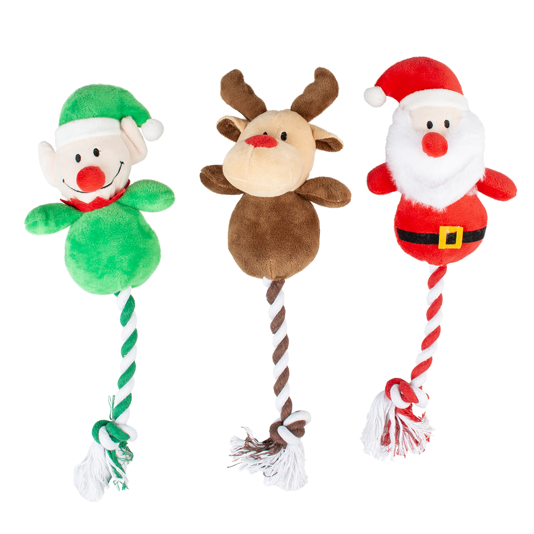 Xmas Pluche Knuffel Met Touw Dogs In Motion xmas-pluche-knuffel-met-touw-dogs-in-motion